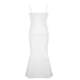 thumbnail image 3 of Femmes Écharpe Robe Bandage Taille Basse Sangles Uni Tricot Bodycon Robe Dames Été Longue Partie/club/bar Tenues, 3 of 6