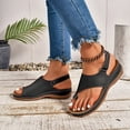 thumbnail image 4 of Dakaela Orthopedic Wedge Sandals for Women Comfortable Walking Dressy Slides 2026 Ladies Platform Slingback Casual Shoes Indoor Outdoor Black 7, 4 of 9