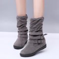 thumbnail image 5 of OKBOP Women's Low-heeled Ankle Boots-Boys Snow Boots Christmas Warm Non Slip Shoes for Women Vintage Winter Dress Womens Boots Clearance, 5 of 5