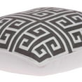 thumbnail image 5 of 20" x 0.5" x 20" Transitional Gray and White Accent Pillow Cover, 5 of 5