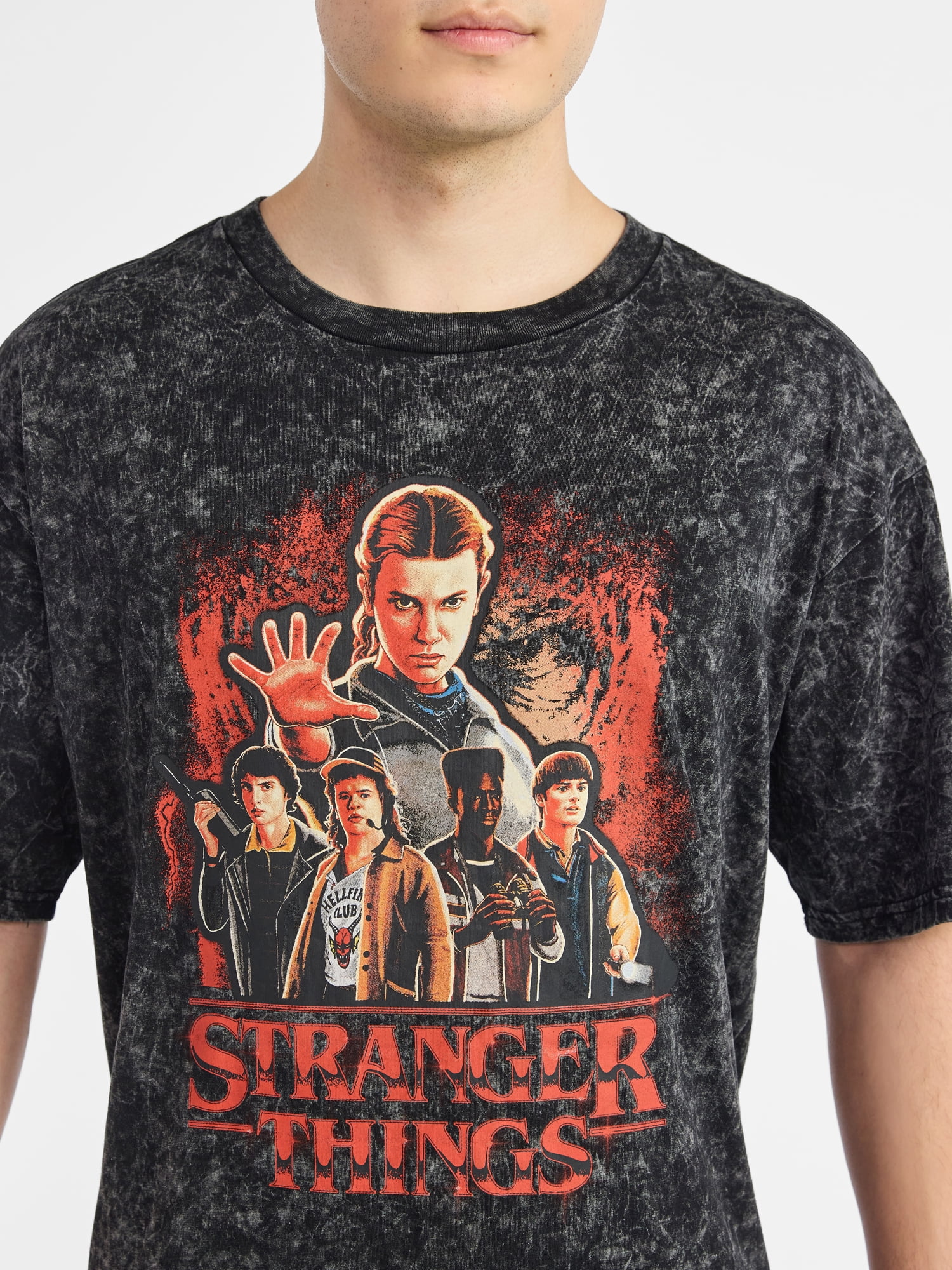 Netflix Stranger Things Roll Out Oversized Graphic T-Shirt