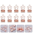 thumbnail image 4 of Shisuyan 10 Pcs Stainless Steel Binder Clips Cactus Pattern File Clips Organizing Clamps, 4 of 8
