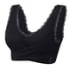 thumbnail image 1 of Sujetador push-up ajustable con borde de encaje y hebilla lateral cruzada frontal sin aro de acero, ropa interior para correr y yoga, 1 of 5