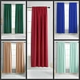 thumbnail image 2 of 2PC FAUX SILK PANELS SHEER LIGHT FILTERING WINDOW CURTAIN MIX COLOR NEW (MR2), 2 of 2
