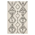 thumbnail image 6 of SAFAVIEH Casablanca Otis Abstract Moroccan Wool Shag Area Rug, Ivory/Silver, 5' x 8', 6 of 9