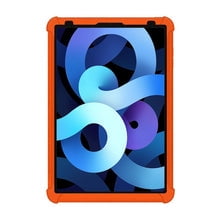 iPad Air 4 2020 Case with Pencil Holder, Shockproof Heavy Duty Case Lightweight Silicone Case for iPad Air 4 10.9 inch 2020 [Support 2nd Gen Pencil Wireless Charging] - Orange