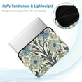 thumbnail image 2 of FORMRS 15"-15.6" Laptop Sleeve Protective Case Soft Carrying Quilted Computer Bag Cover, Blue Floral Pattern, 2 of 7