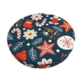 thumbnail image 2 of Lsque Holiday Christmas Cookies Round Bar chair cushion covers Velvet Fabric Premium Comfort Protects from Scratches and Stains for 14-17 Inch Chair- 13 inch, 2 of 7