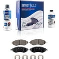 thumbnail image 4 of Detroit Axle - Front Brake Kit for Chevy Aveo Aveo5 Spark EV Pontiac G3 Wave Suzuki Swift+ Replacement Disc Brake Rotors and Ceramic Brakes Pads, 4 of 6