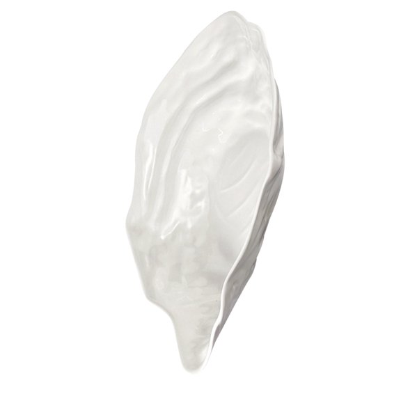 WORGEOUS Shell Style Plate Ceramic Plate Dinner Plate Fruit Tray Salad Plate Dessert Plate Appetizer Serving Tray Oysters Kitchen Supplies (7.5 inches)