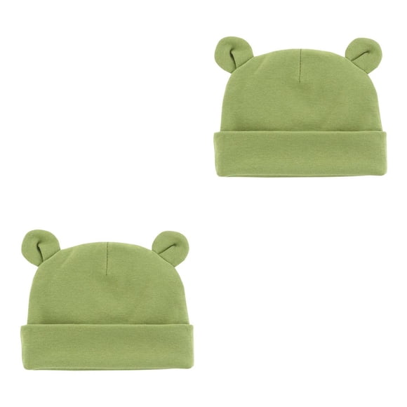Qarigey Gorro de bebé cómodo, gorros elásticos multifuncionales para niñas y niños, accesorios para bebés, gorros para niños pequeños, verde Fruta Verde 2piezas Qarigey CBP379555
