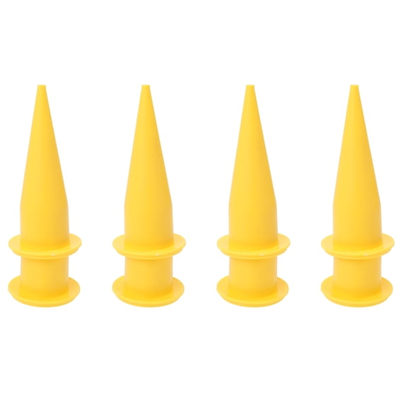 WHAMVOX 8Pcs Conical Plastic Caulk Nozzle Applicator for Kitchen Bathroom Fitter Home Improvement
