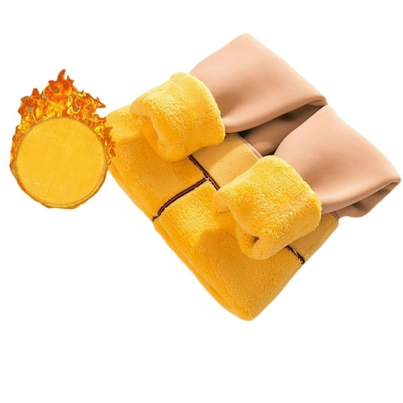 Winter Extra Thick Gold Velvet Leggings Women's Pants Extra Super Plus Velvet Padded Cotton Pants One Foot Pants High Waist Warm Pants