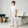 thumbnail image 4 of Glisme Big Boys Sweatpants Athletic Pants Wide Leg With Pockets And Drawstring Fall Casual Boys Baggy Trousers Size 9-10 Y, 4 of 9
