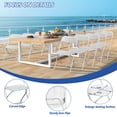 thumbnail image 5 of Gartooo 10 Pack Folding Plastic Chairs Set, Portable Commercial Chair with Steel Frame for Party Wedding Events Office Indoor Outdoor(White), 5 of 7