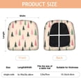 thumbnail image 3 of Beige Christmas Tree Seat Covers for Dining Room Chairs Set Of 6,Stretch Printed Washable Chair Seat Cover with Elastic Ties and Button,Removable Waterproof Couch Cushion Covers, 3 of 6