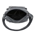 thumbnail image 5 of Stylago Leather Messenger Bags Women's Vintage Crossbody Purses Multiple Zipper Pockets Tote Shoulder Bag with Adjustable Strap Grey, 5 of 7