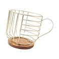 thumbnail image 4 of veasfak Coffee Capsule Holder Coffee Capsule Container Cup Organizer Wire Coffee Capsule gold no letters, 4 of 9