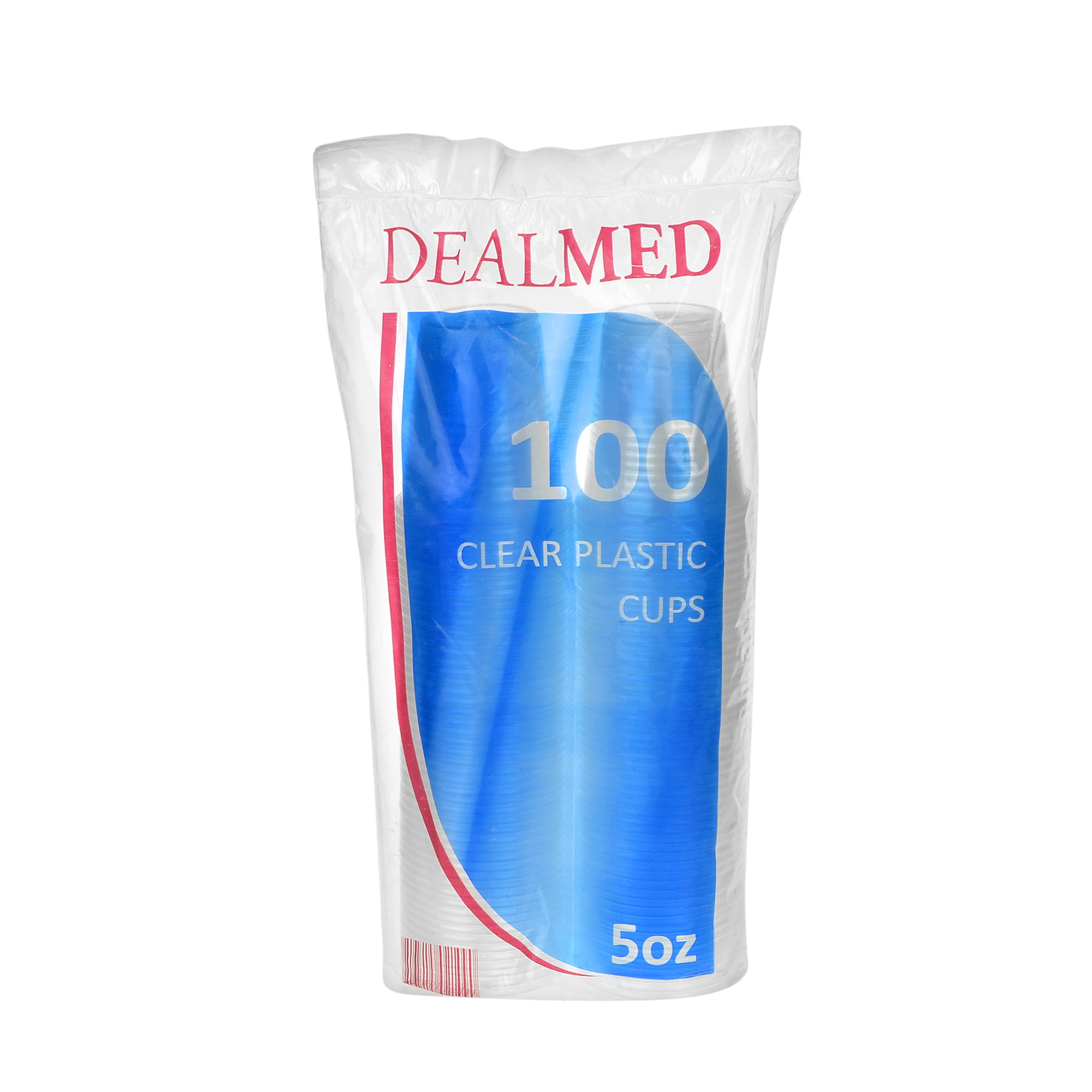 100% Recyclable Cups 3 oz Disposable Cups at Home and More Hospitals Ideal for Doctor's Offices School Nurse's Dealmed Disposable Plastic Cups – 100 Clear Cups 