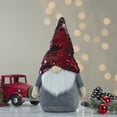 thumbnail image 3 of Northlight Standing Gnome with Flip Sequin Hat Christmas Figure - 11" - Red and Gray, 3 of 7