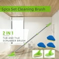thumbnail image 3 of CCASSO Multi-Purpose Extendable Scrub Brush for Bathroom with 3 Sponge Pads & 1 Bristle Head, 1 Set, 3 of 8