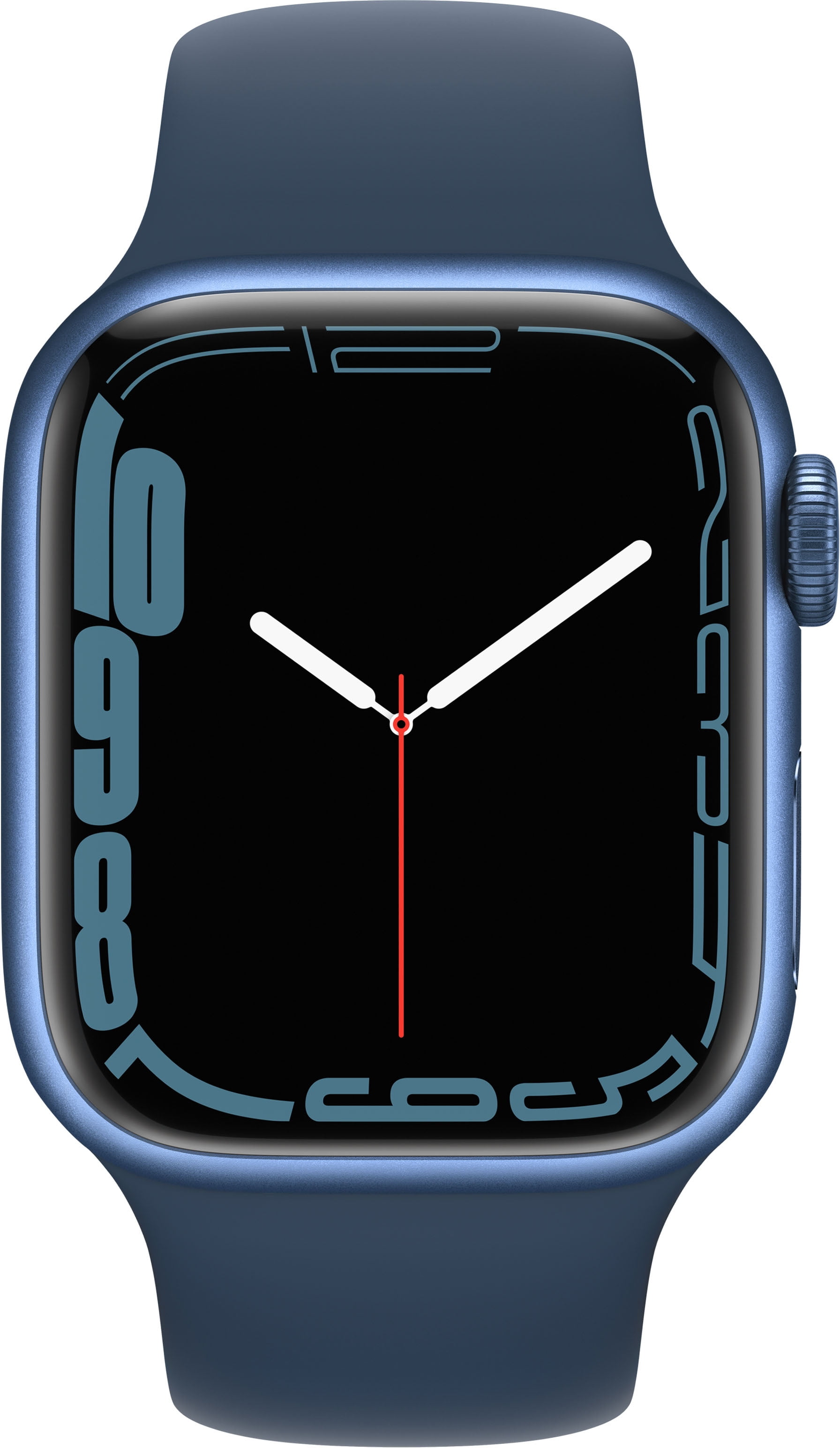 Apple Watch Series 7 41mm GPS Aluminum Case Smart Watch with 10 Hours Battery Life, Blue,1Pack