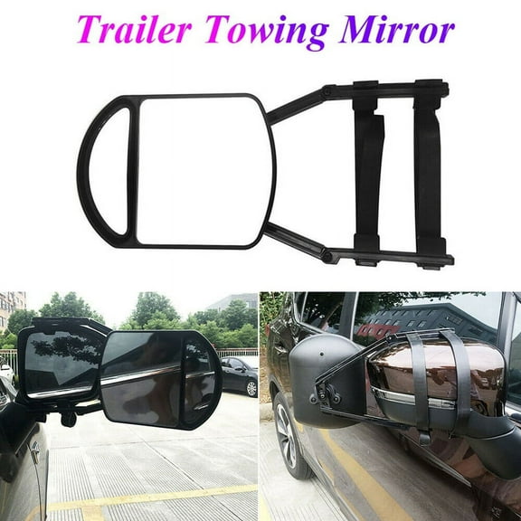 Car Towing Mirror Adjustable Dual Extension Mirrors Long Arm Wing for RV Caravan Trailer Truck