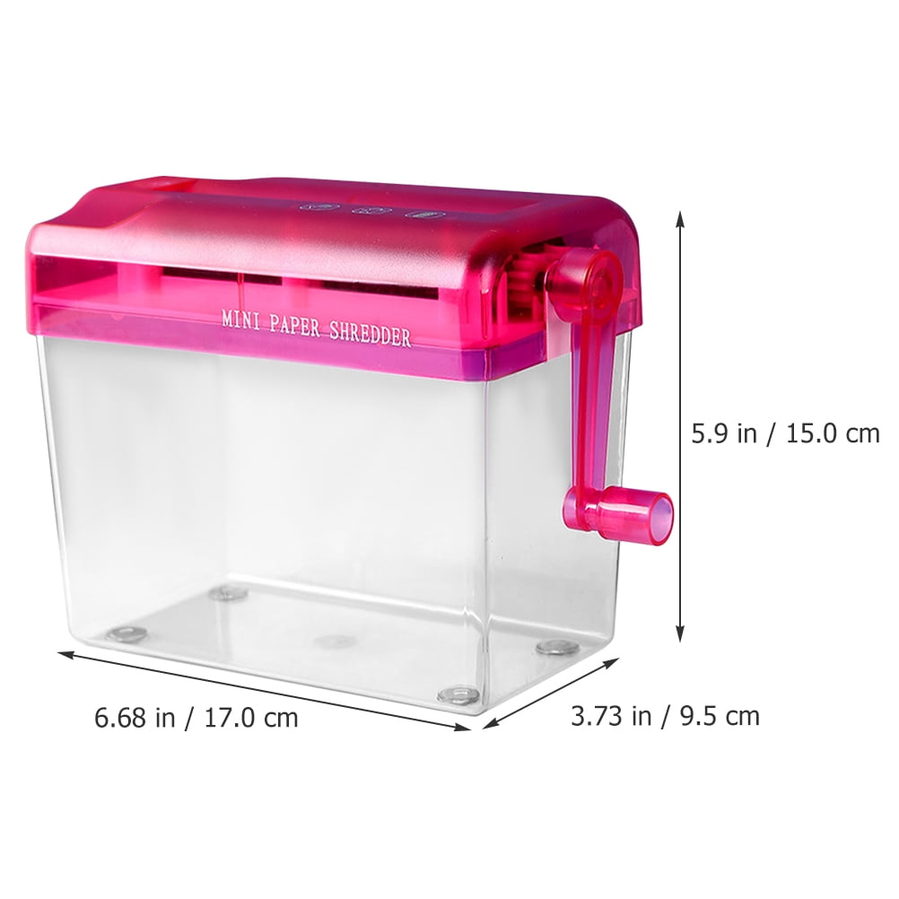 Raindrops Compact Portable Handheld Paper Shredder - Small Manual Shredder for Home, Office, and School Use