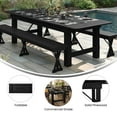 thumbnail image 4 of Flash Furniture HERCULES Wooden Farmhouse Folding Table 40" x 96" Black Wash (XAF96X40BW), 4 of 16