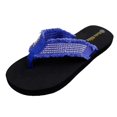 thumbnail image 2 of Women's Fashion Strap Casual Thongs Flat Flip Flop Light Weight Sparkling Sandal Flip Flops Slipper, 2 of 6