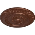 thumbnail image 3 of Ekena Millwork 26 5/8"OD x 2 1/4"P Christopher Ceiling Medallion, Hand-Painted Copper Penny, 3 of 5