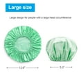 thumbnail image 4 of AmazerBath Shower Cap, 4-Pack Shower Caps for Women, Double Waterproof Layers Bathing Shower Hat Hair Protection EVA Shower Caps Reusable, Large Size, 4 of 11