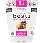 Wholesome Yum Besti 1:1 Natural Sugar Replacement - Monk Fruit Sweetener with Allulose, 16 oz