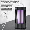 thumbnail image 5 of Mosquito Killer 2 in 1 Electric Insect Killer Rechargeable Fly Killer Mosquito Killer Lamp for Outdoor Camping, Yard, Home and Garden (Black) UV Insec, 5 of 5