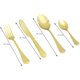 thumbnail image 2 of Elegante juego de cubiertos dorados, cubiertos de acero inoxidable de calidad alimentaria de primera calidad, utensilios pulidos a espejo, diseño ergonómico para comer sin esfuerzo, aptos para, 2 of 8