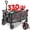 Gray&Black, variant on Sekey 48"L Beach 400L Extended Collapsible Wagon Cart Load up to 440lbs, Utility Foldable Wagon, Heavy Duty Folding Wagon with Big All-Terrain Wheels & Drink Holders, Black
