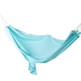 thumbnail image 2 of HLONK Hamac Portable en Tissu Parachute pour Extérieur - Épais Ultra Résistant à Haute Capacité de Charge Bleu Clair, 2 of 8