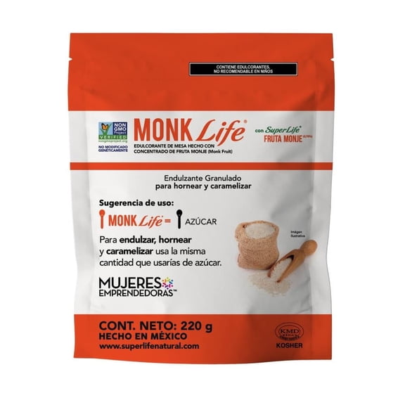 Endulzante Super Life Monk sin azúcar 220 g