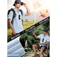 thumbnail image 4 of 33,000ft Men's UPF 50+ UV Short Sleeve Hiking Fishing Shirt Quick Dry Cooling PFG Sun Protection Shirt for Travel Safari, 4 of 7
