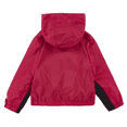 thumbnail image 2 of Nike Kids' 12M Rush Pink Velboa Windbreaker Jacket for Girls – Hooded, Full Zip, Lightweight, Casual, Activewear, Spring/Fall, 2 of 6