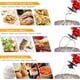 thumbnail image 5 of 7.5qt stand food mixer - 10-speed tilt-head 3-in-1 kitchen electric mixer con stainless-steel bowl, egg whisk, dough hook, beater, splash guard - compact dough mixer para home cooks (red), 5 of 7