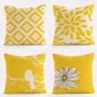 Decorative Geometric 18 x 18inch Inches Throw Pillow Covers - Modern Pattern Linen Rectangle Pillow Cushion Case for Sofa Couch Bed Home Outdoor Car