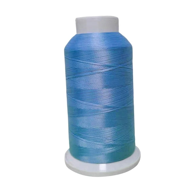 Abbracc Fil de Machine à Broder Phosphorescent Coloré pour Broderie Bleu Foncé