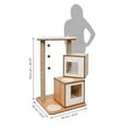 thumbnail image 4 of Catit Vesper V-Double Cat Furniture, Walnut, 4 of 5