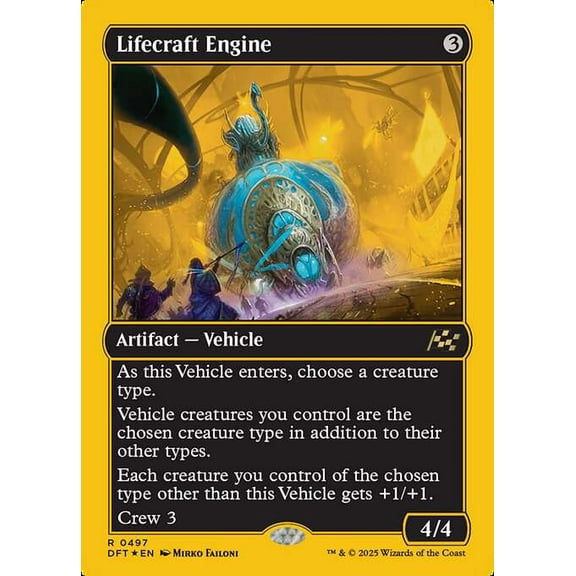 MtG Aetherdrift Rare Lifecraft Engine (First Place Foil) #497