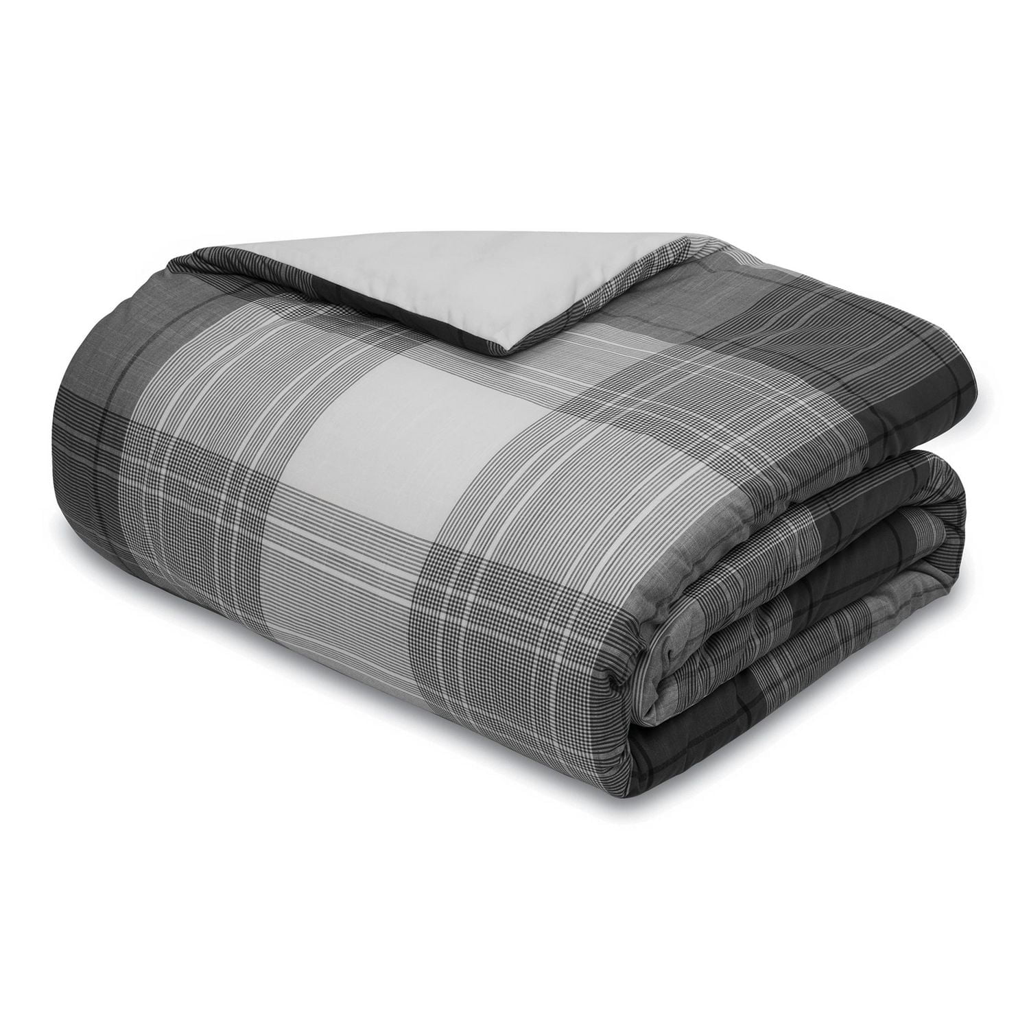 Mainstays 5-Piece Plaid Comforter Set, King