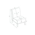 thumbnail image 3 of coco teal blue accent chair, 3 of 3