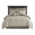 thumbnail image 1 of Madison Park Odette 8-Piece Polyester Jacquard Comforter Set in Tan, 1 of 14