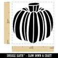 thumbnail image 2 of Fall Autumn Pumpkin Self-Inking Rubber Stamp Ink Stamper - Purple Ink - Small 1 Inch, 2 of 7