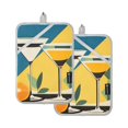thumbnail image 7 of Yayeee Pot Holders Kitchen Heat Resistant with Pocket 7"x9.8" Cotton Oven Cooking Hot Pads, Yellow Glasses, 7 of 7